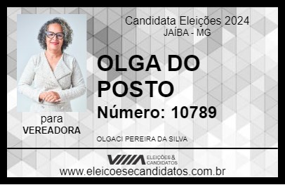 Candidato OLGA DO POSTO 2024 - JAÍBA - Eleições