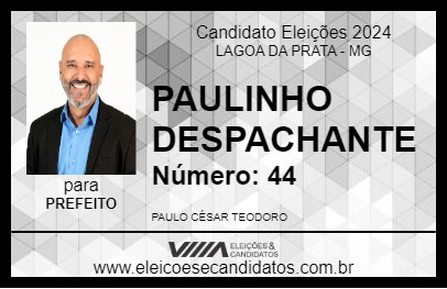 Candidato PAULINHO DESPACHANTE 2024 - LAGOA DA PRATA - Eleições