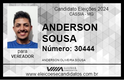 Candidato ANDERSON SOUSA 2024 - CÁSSIA - Eleições