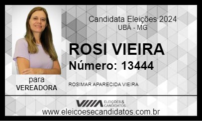 Candidato ROSI VIEIRA 2024 - UBÁ - Eleições