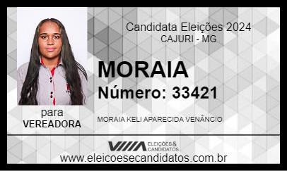 Candidato MORAIA 2024 - CAJURI - Eleições