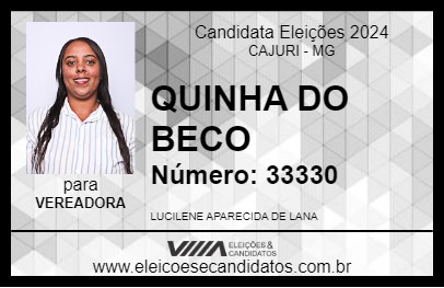 Candidato QUINHA DO BECO 2024 - CAJURI - Eleições