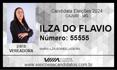 Candidato ILZA DO FLAVIO 2024 - CAJURI - Eleições