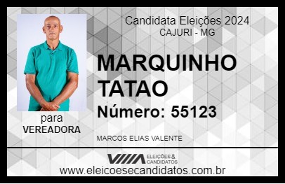 Candidato MARQUINHO TATAO 2024 - CAJURI - Eleições