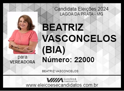 Candidato BEATRIZ VASCONCELOS (BIA) 2024 - LAGOA DA PRATA - Eleições