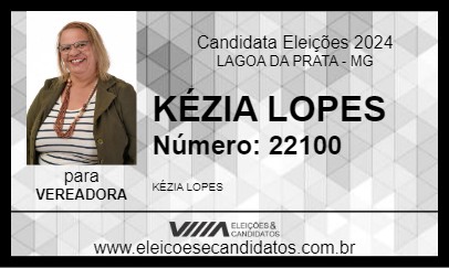 Candidato KÉZIA LOPES 2024 - LAGOA DA PRATA - Eleições