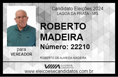 Candidato ROBERTO MADEIRA 2024 - LAGOA DA PRATA - Eleições