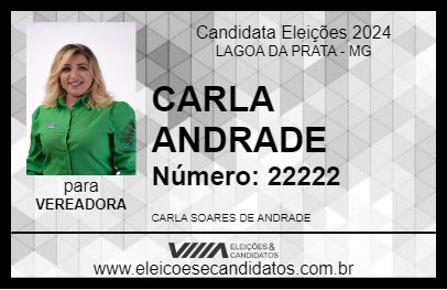 Candidato CARLA ANDRADE 2024 - LAGOA DA PRATA - Eleições