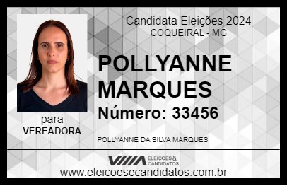 Candidato POLLYANNE MARQUES 2024 - COQUEIRAL - Eleições