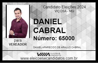 Candidato DANIEL CABRAL 2024 - VIÇOSA - Eleições