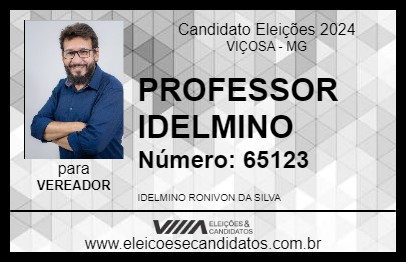 Candidato PROFESSOR IDELMINO 2024 - VIÇOSA - Eleições