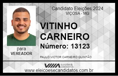 Candidato VITINHO CARNEIRO 2024 - VIÇOSA - Eleições