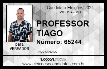 Candidato PROFESSOR TIAGO 2024 - VIÇOSA - Eleições