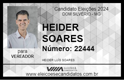 Candidato HEIDER SOARES 2024 - DOM SILVÉRIO - Eleições