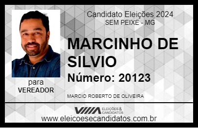 Candidato MARCINHO DE SILVIO 2024 - SEM PEIXE - Eleições