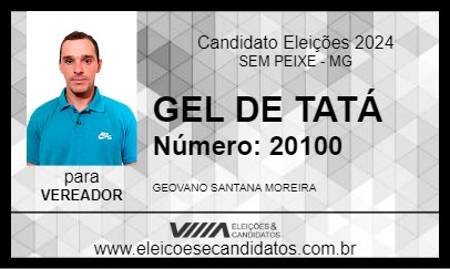 Candidato GEL DE TATÁ 2024 - SEM PEIXE - Eleições