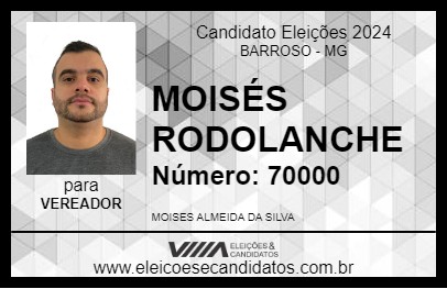 Candidato MOISÉS RODOLANCHE 2024 - BARROSO - Eleições