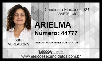 Candidato ARIELMA 2024 - ABAETÉ - Eleições