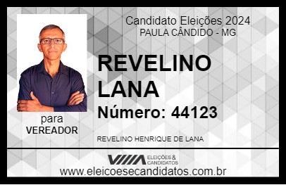 Candidato REVELINO LANA 2024 - PAULA CÂNDIDO - Eleições