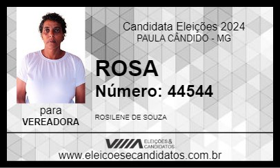 Candidato ROSA  2024 - PAULA CÂNDIDO - Eleições