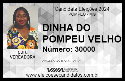 Candidato DINHA DO POMPEU VELHO 2024 - POMPÉU - Eleições