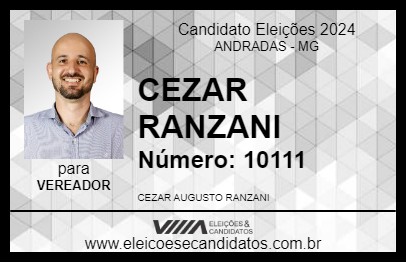 Candidato CEZAR RANZANI 2024 - ANDRADAS - Eleições