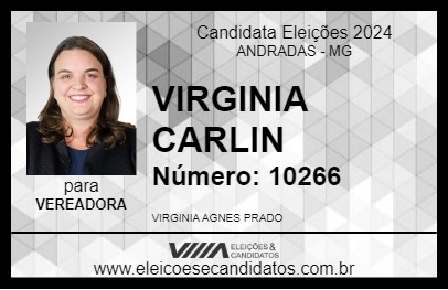 Candidato VIRGINIA CARLIN 2024 - ANDRADAS - Eleições