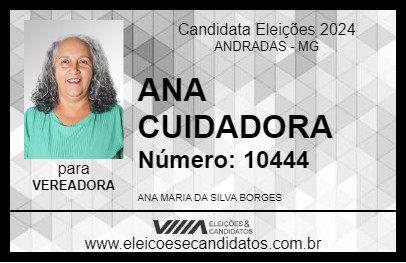 Candidato ANA CUIDADORA 2024 - ANDRADAS - Eleições