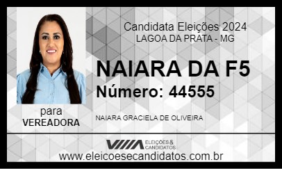 Candidato NAIARA DA F5 2024 - LAGOA DA PRATA - Eleições