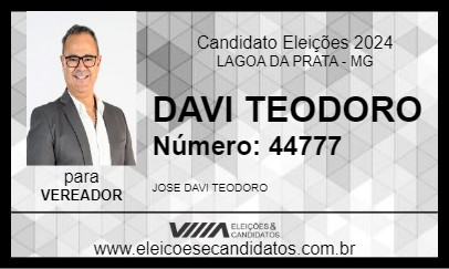 Candidato DAVI TEODORO 2024 - LAGOA DA PRATA - Eleições