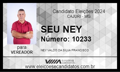 Candidato SEU NEY 2024 - CAJURI - Eleições