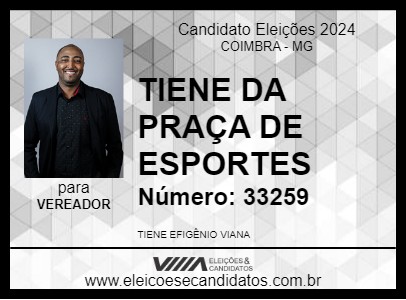 Candidato TIENE DA PRAÇA DE ESPORTES 2024 - COIMBRA - Eleições