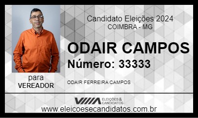 Candidato ODAIR CAMPOS 2024 - COIMBRA - Eleições