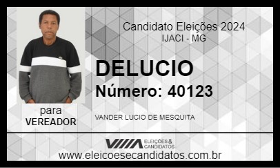 Candidato DELUCIO 2024 - IJACI - Eleições