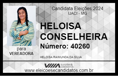 Candidato HELOISA CONSELHEIRA 2024 - IJACI - Eleições