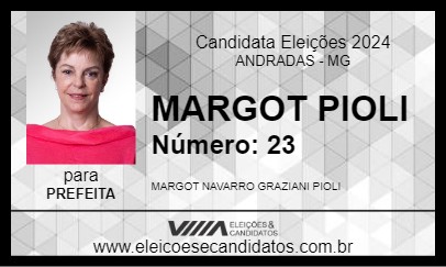 Candidato MARGOT PIOLI 2024 - ANDRADAS - Eleições