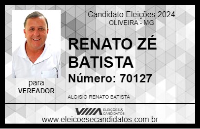 Candidato RENATO ZÉ BATISTA 2024 - OLIVEIRA - Eleições