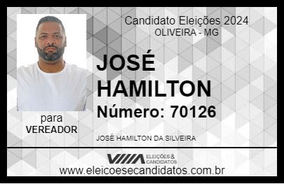 Candidato JOSÉ HAMILTON 2024 - OLIVEIRA - Eleições