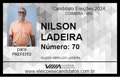 Candidato NILSON LADEIRA 2024 - COIMBRA - Eleições