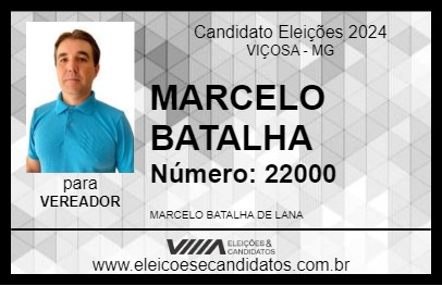 Candidato MARCELO BATALHA 2024 - VIÇOSA - Eleições