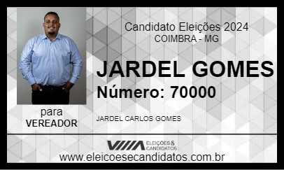 Candidato JARDEL GOMES 2024 - COIMBRA - Eleições