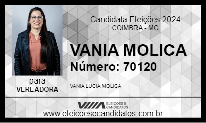 Candidato VANIA MOLICA 2024 - COIMBRA - Eleições