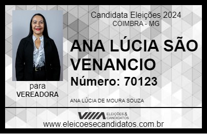 Candidato ANA LÚCIA SÃO VENANCIO  2024 - COIMBRA - Eleições