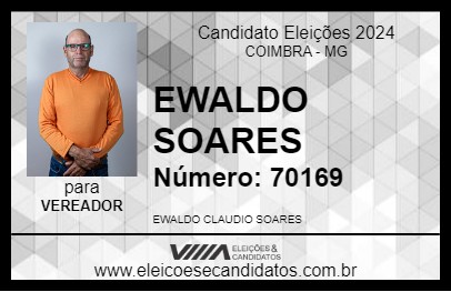 Candidato EWALDO SOARES 2024 - COIMBRA - Eleições