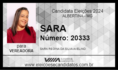 Candidato SARA 2024 - ALBERTINA - Eleições