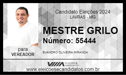 Candidato MESTRE GRILO 2024 - LAVRAS - Eleições