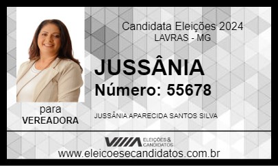 Candidato JUSSÂNIA 2024 - LAVRAS - Eleições