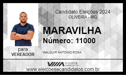 Candidato MARAVILHA 2024 - OLIVEIRA - Eleições