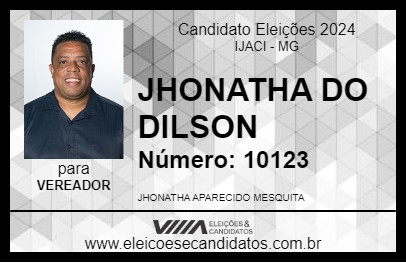 Candidato JHONATHA DO DILSON 2024 - IJACI - Eleições