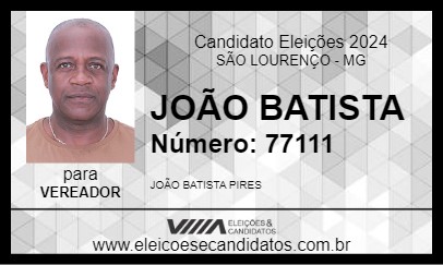 Candidato JOÃO BATISTA 2024 - SÃO LOURENÇO - Eleições